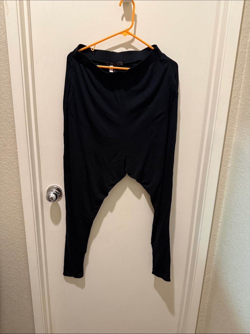 BCBGMaxAzria Black Drop-Crotch Jumpsuit